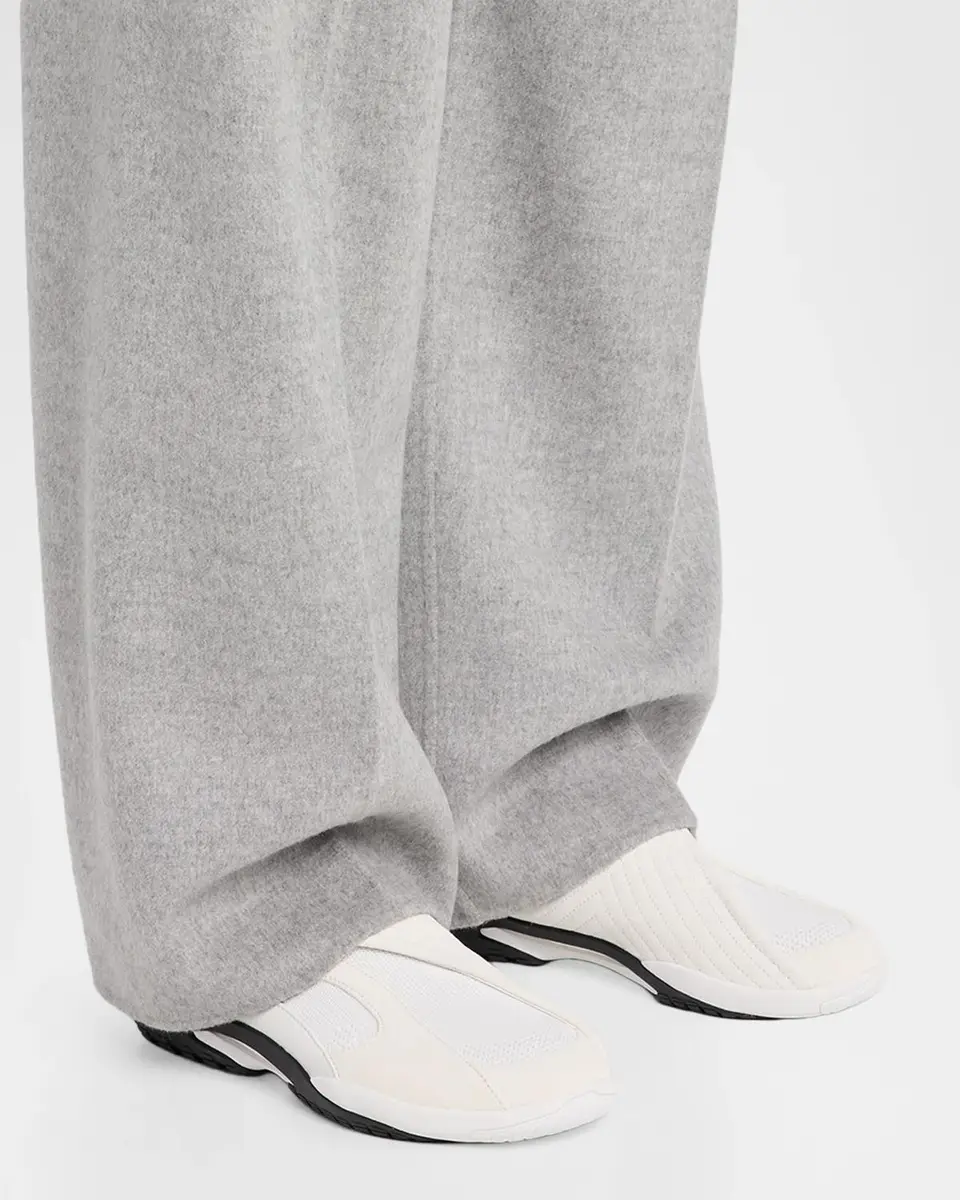 Lanvin Men's Mesh Knit and Leather Grip-Strap Sneakers | Thumbnail 2 Lanvin Men's Mesh Knit and Leather Grip-Strap Sneakers | Thumbnail 2