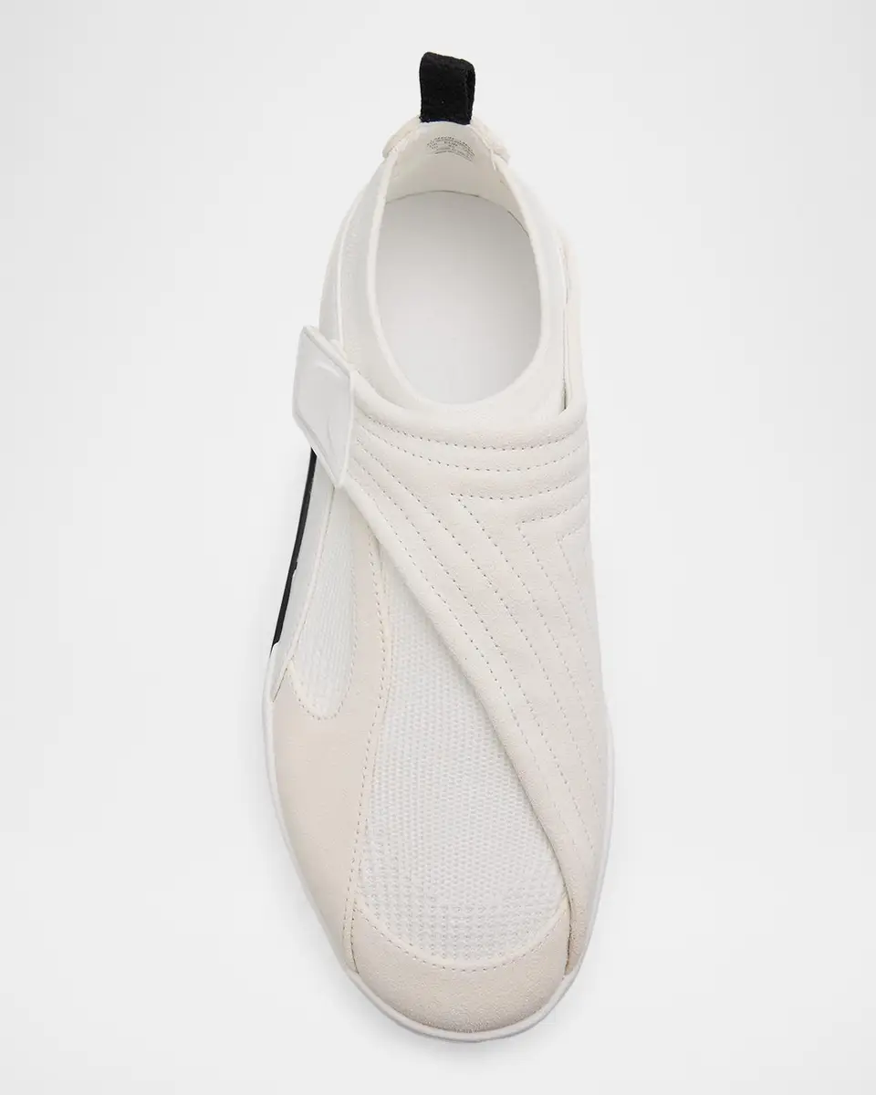 Lanvin Men's Mesh Knit and Leather Grip-Strap Sneakers | Thumbnail 6 Lanvin Men's Mesh Knit and Leather Grip-Strap Sneakers | Thumbnail 6