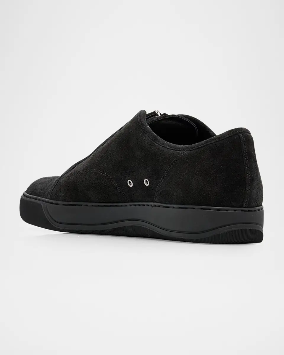 Lanvin Men's Dbb1 Suede Zip-Up Sneakers | Thumbnail 2 Lanvin Men's Dbb1 Suede Zip-Up Sneakers | Thumbnail 2