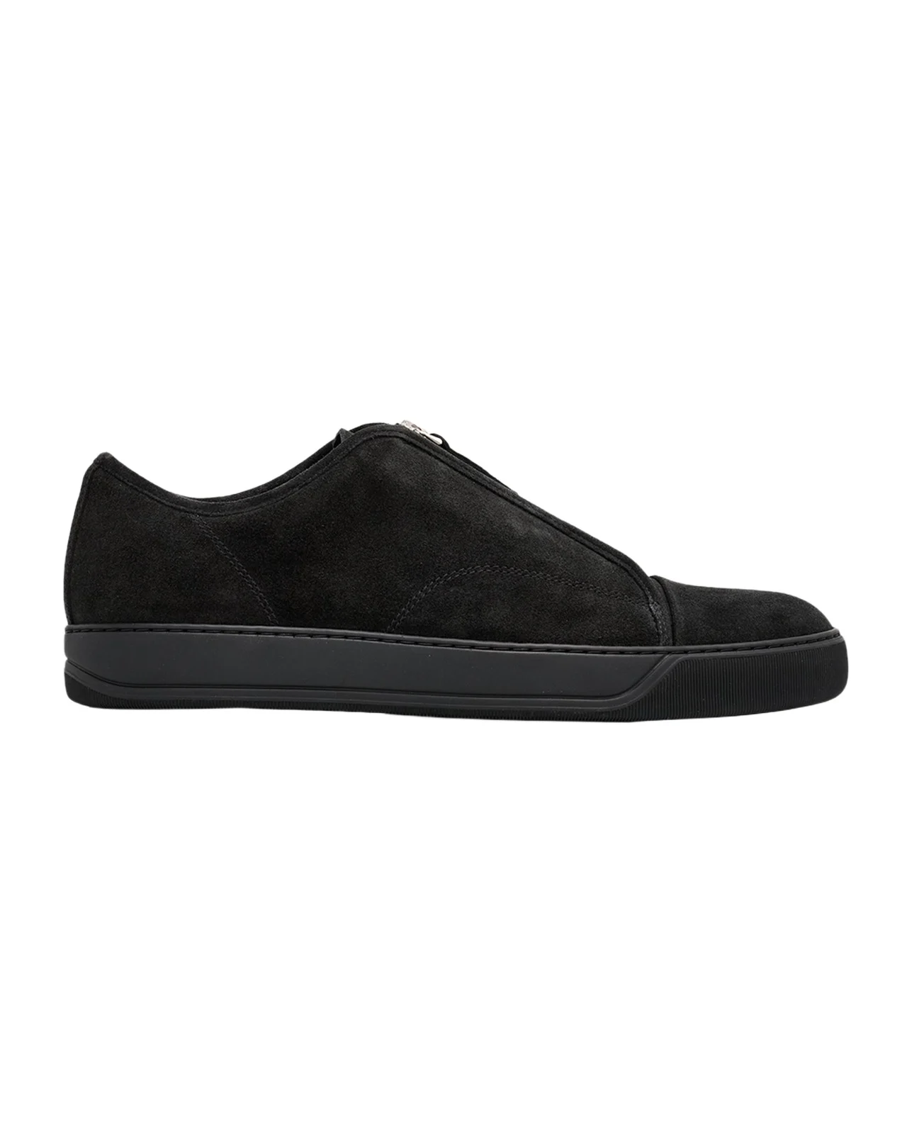 Lanvin Men's Dbb1 Suede Zip-Up Sneakers
