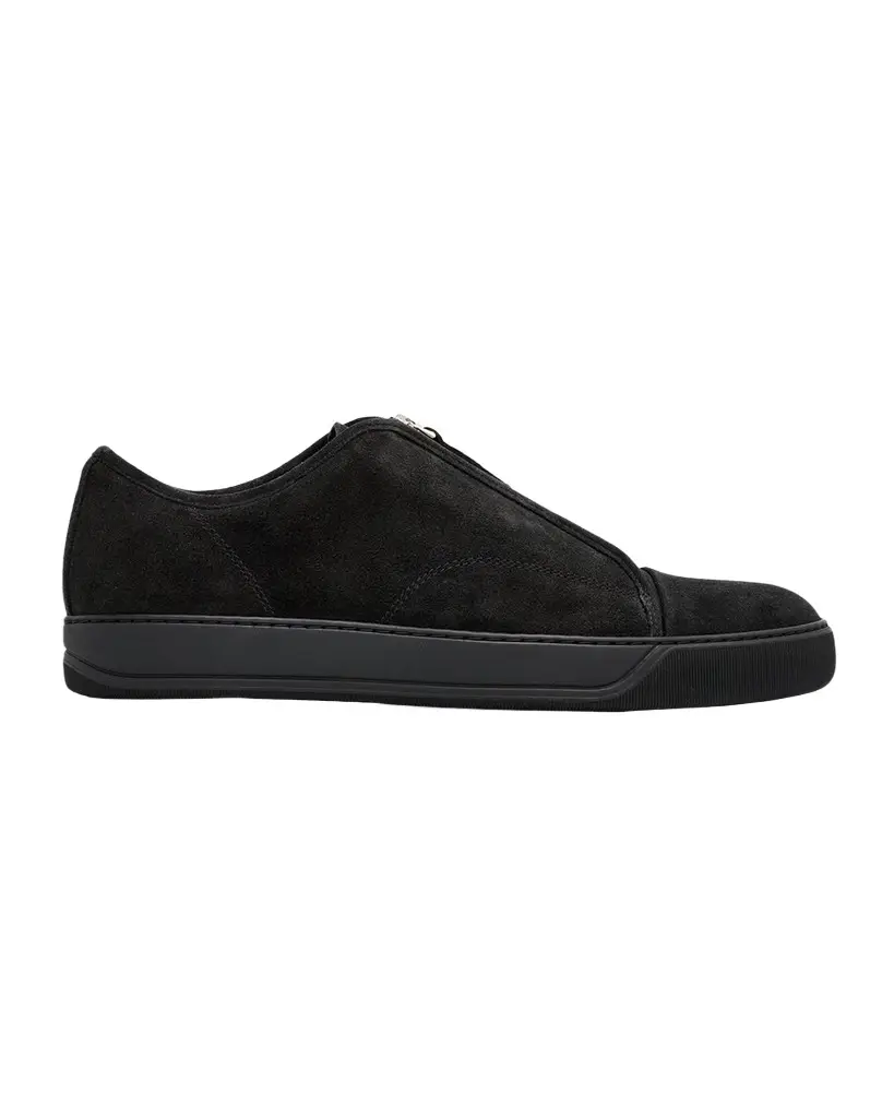 Lanvin Men's Dbb1 Suede Zip-Up Sneakers | Image 1 Lanvin Men's Dbb1 Suede Zip-Up Sneakers | Image 1