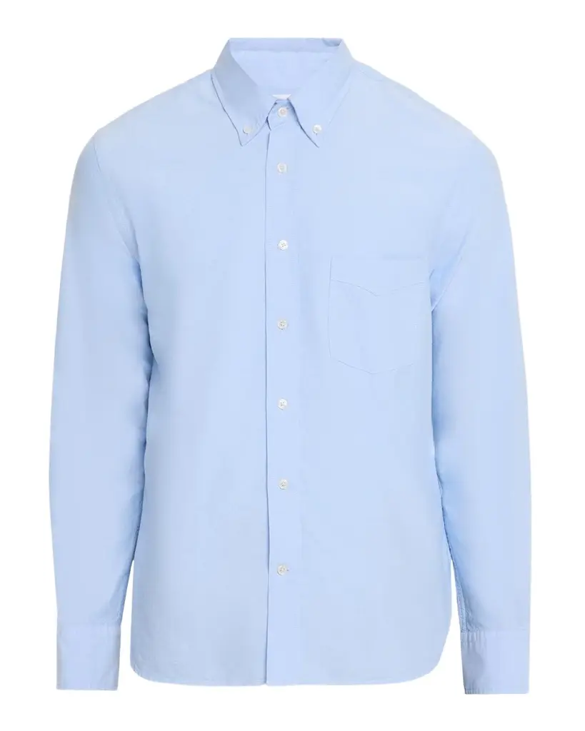 OFFICINE GÉNÉRALE Men's Cotton Oxford Button-Down Shirt | Image 1 OFFICINE GÉNÉRALE Men's Cotton Oxford Button-Down Shirt | Image 1