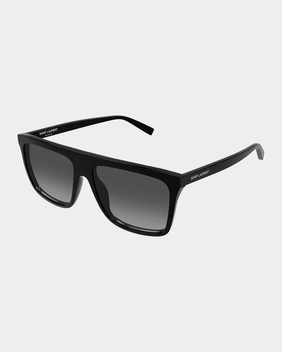 Saint Laurent Men's Rectangular Acetate Sunglasses | Thumbnail 2 Saint Laurent Men's Rectangular Acetate Sunglasses | Thumbnail 2