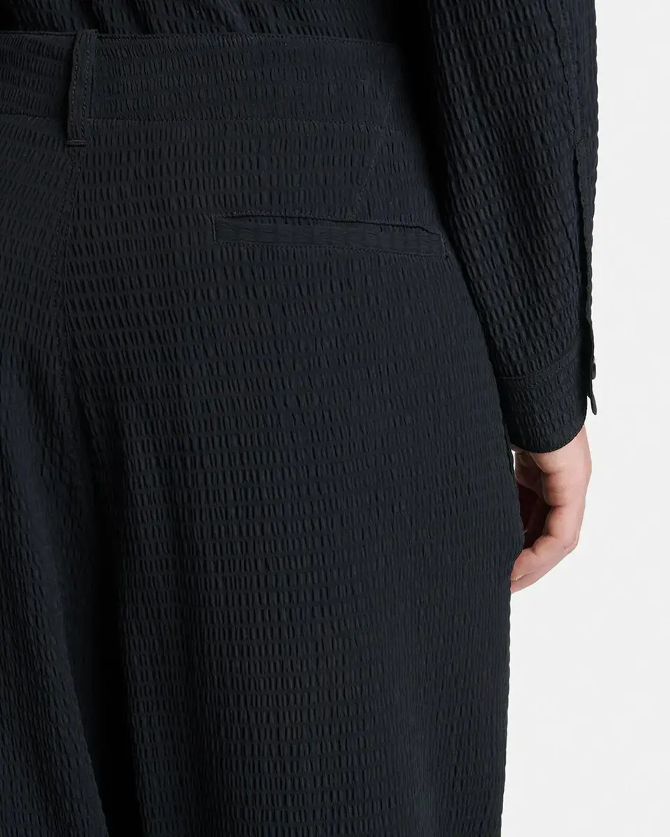Giorgio Armani Men's Seersucker Wide-Leg Trousers | Thumbnail 5 Giorgio Armani Men's Seersucker Wide-Leg Trousers | Thumbnail 5