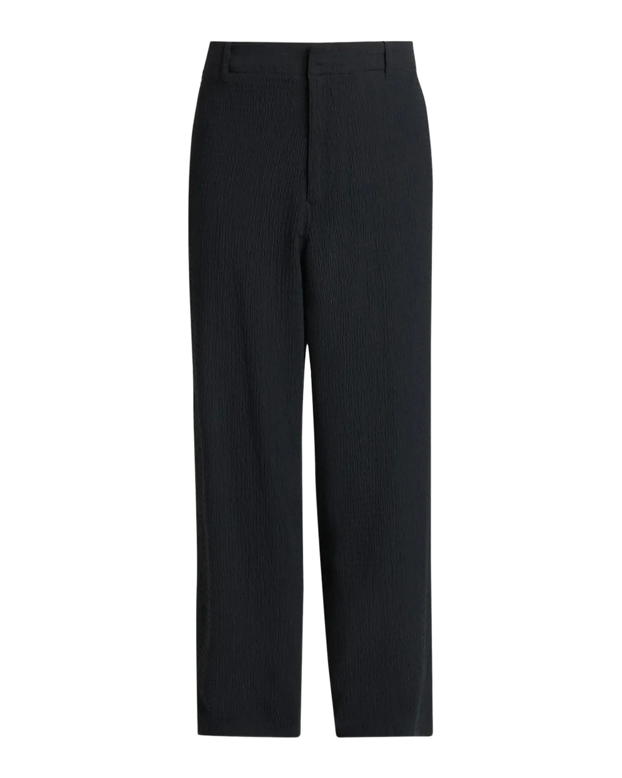 Men's Seersucker Wide-Leg Trousers