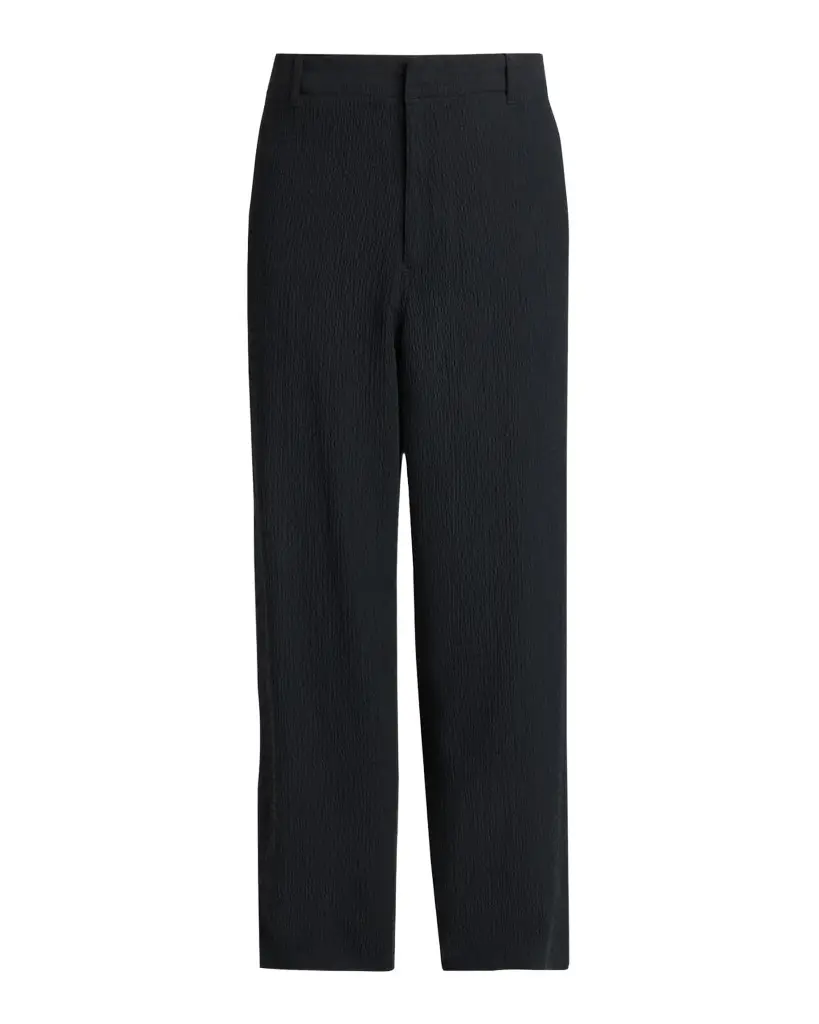 Giorgio Armani Men's Seersucker Wide-Leg Trousers | Image 1 Giorgio Armani Men's Seersucker Wide-Leg Trousers | Image 1