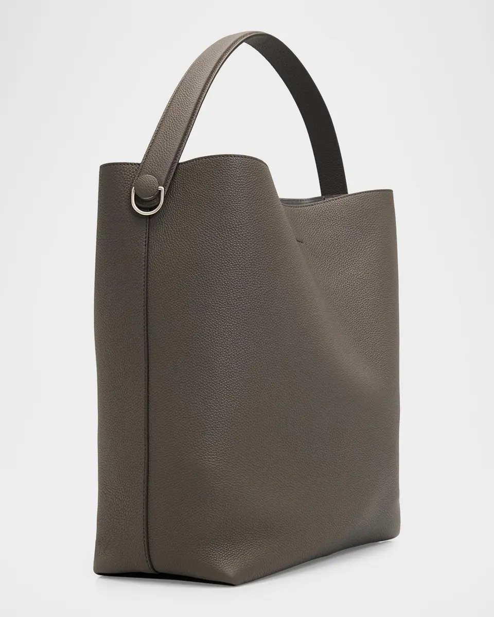 Giorgio Armani Large Grain Leather Hobo Bag | Thumbnail 3 Giorgio Armani Large Grain Leather Hobo Bag | Thumbnail 3