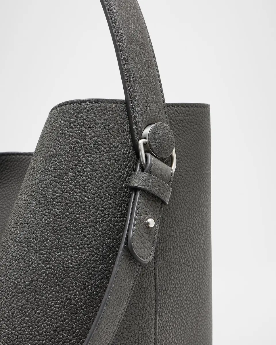 Giorgio Armani Large Grain Leather Hobo Bag | Thumbnail 7 Giorgio Armani Large Grain Leather Hobo Bag | Thumbnail 7