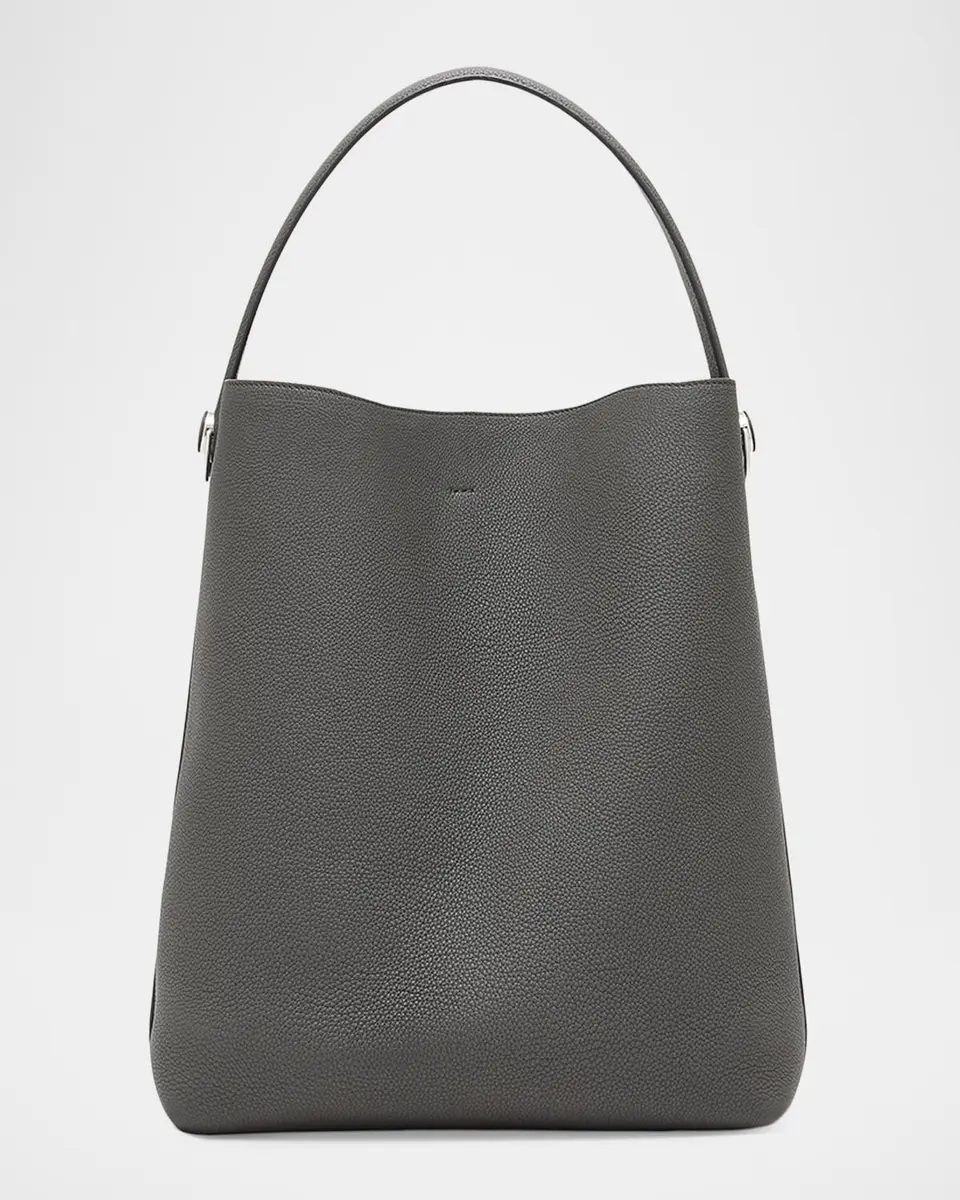 Giorgio Armani Large Grain Leather Hobo Bag | Thumbnail 8 Giorgio Armani Large Grain Leather Hobo Bag | Thumbnail 8