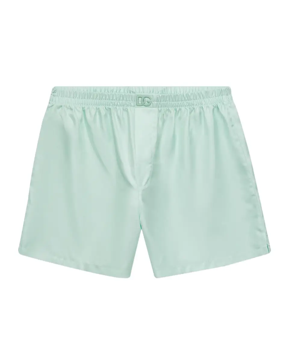 Dolce & Gabbana Men's Solid Pastel Silk Boxer Shorts | Thumbnail 3 Dolce & Gabbana Men's Solid Pastel Silk Boxer Shorts | Thumbnail 3