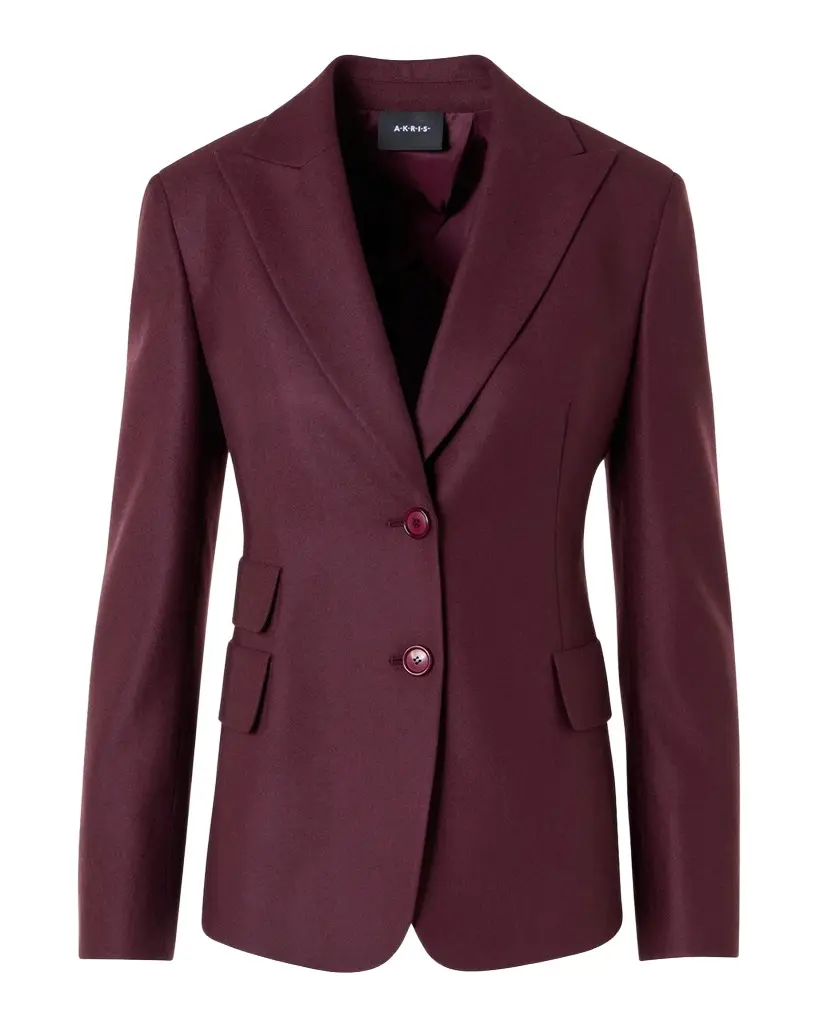 Akris Wool Stretch Fitted Sport Jacket