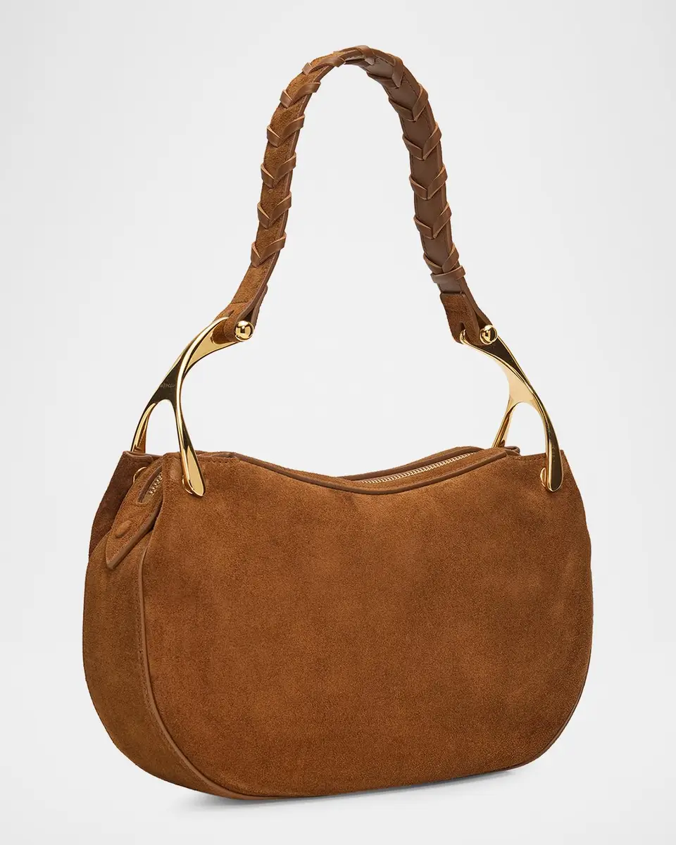 Alexander McQueen Wishbone Suede Top-Handle Bag | Thumbnail 3 Alexander McQueen Wishbone Suede Top-Handle Bag | Thumbnail 3