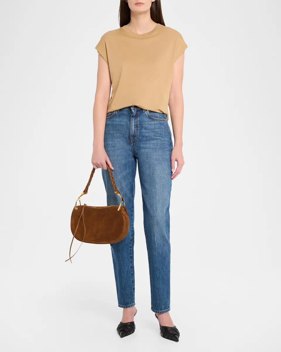 Alexander McQueen Wishbone Suede Top-Handle Bag | Thumbnail 5 Alexander McQueen Wishbone Suede Top-Handle Bag | Thumbnail 5