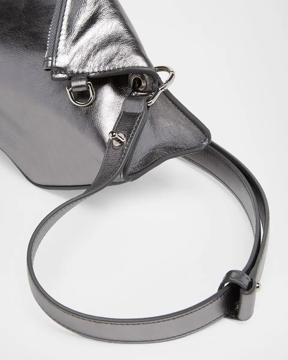 Alexander McQueen Manta Sculptural Metallic Leather Clutch Bag | Thumbnail 6 Alexander McQueen Manta Sculptural Metallic Leather Clutch Bag | Thumbnail 6