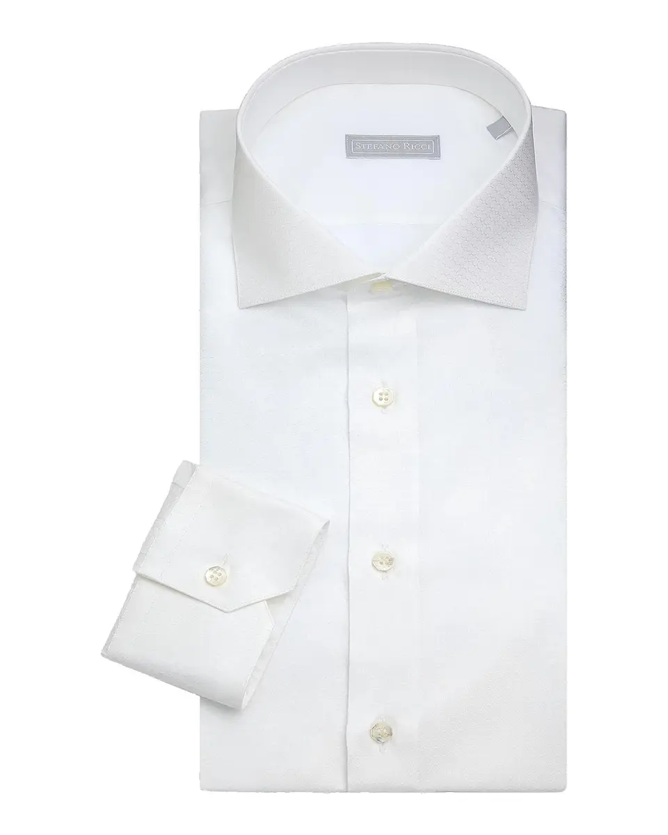 Stefano Ricci Men's Geometric Circle Cotton Dress Shirt | Thumbnail 3 Stefano Ricci Men's Geometric Circle Cotton Dress Shirt | Thumbnail 3
