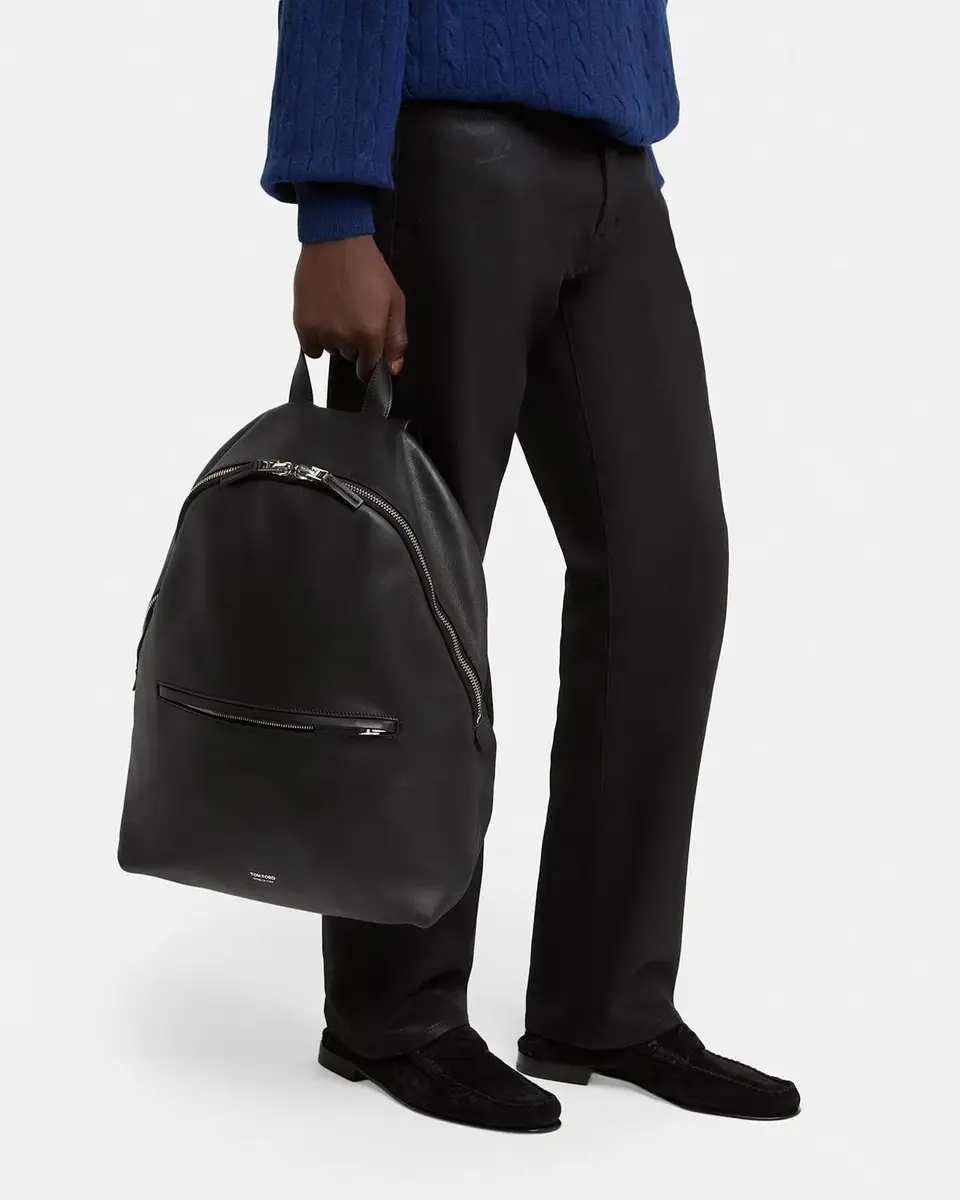 Tom Ford Men's Soft Leather Backpack | Thumbnail 2