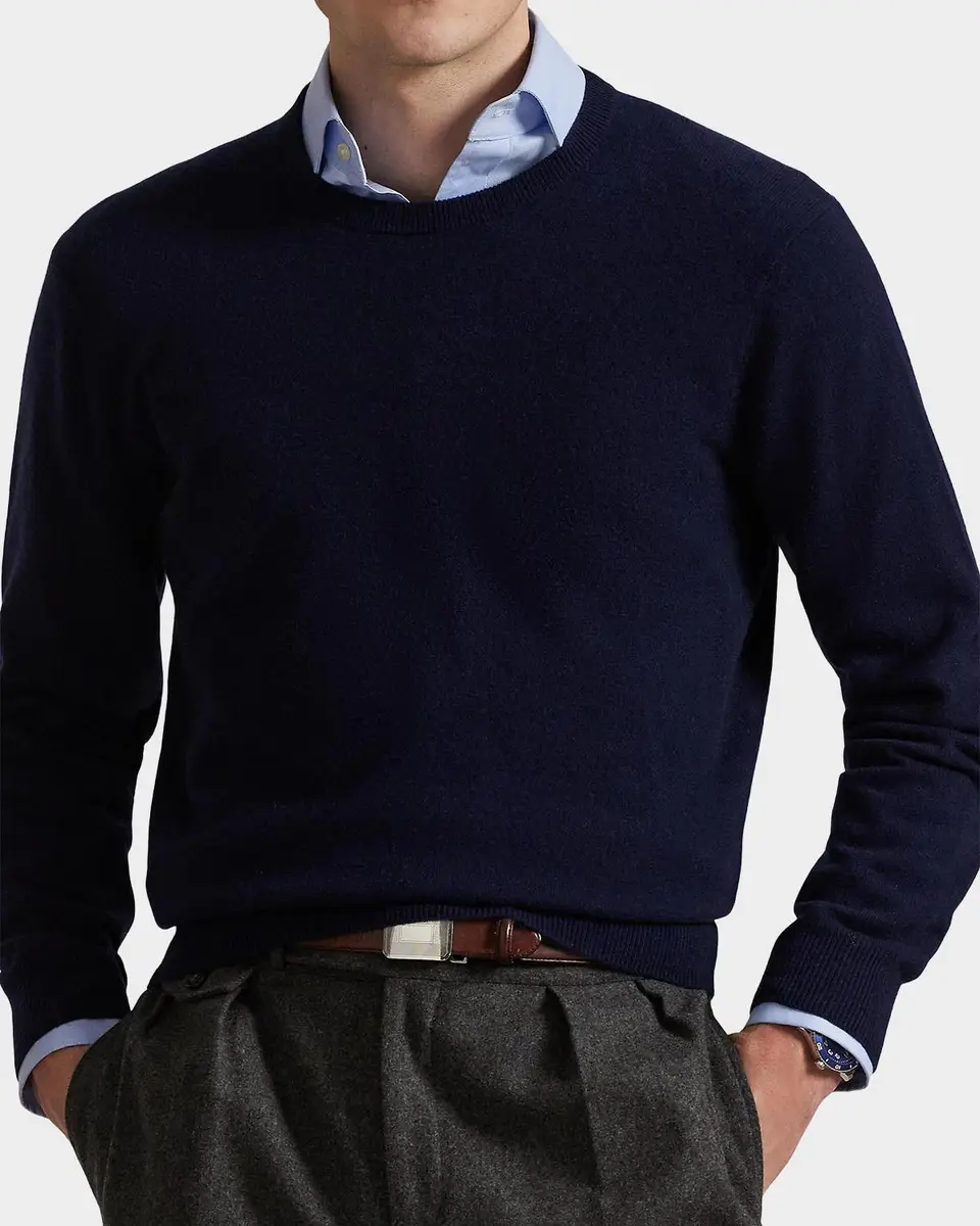 Polo Ralph Lauren Men's Cashmere Crewneck Sweater | Thumbnail 4 Polo Ralph Lauren Men's Cashmere Crewneck Sweater | Thumbnail 4