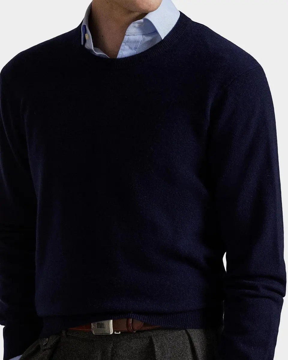 Polo Ralph Lauren Men's Cashmere Crewneck Sweater | Thumbnail 5 Polo Ralph Lauren Men's Cashmere Crewneck Sweater | Thumbnail 5