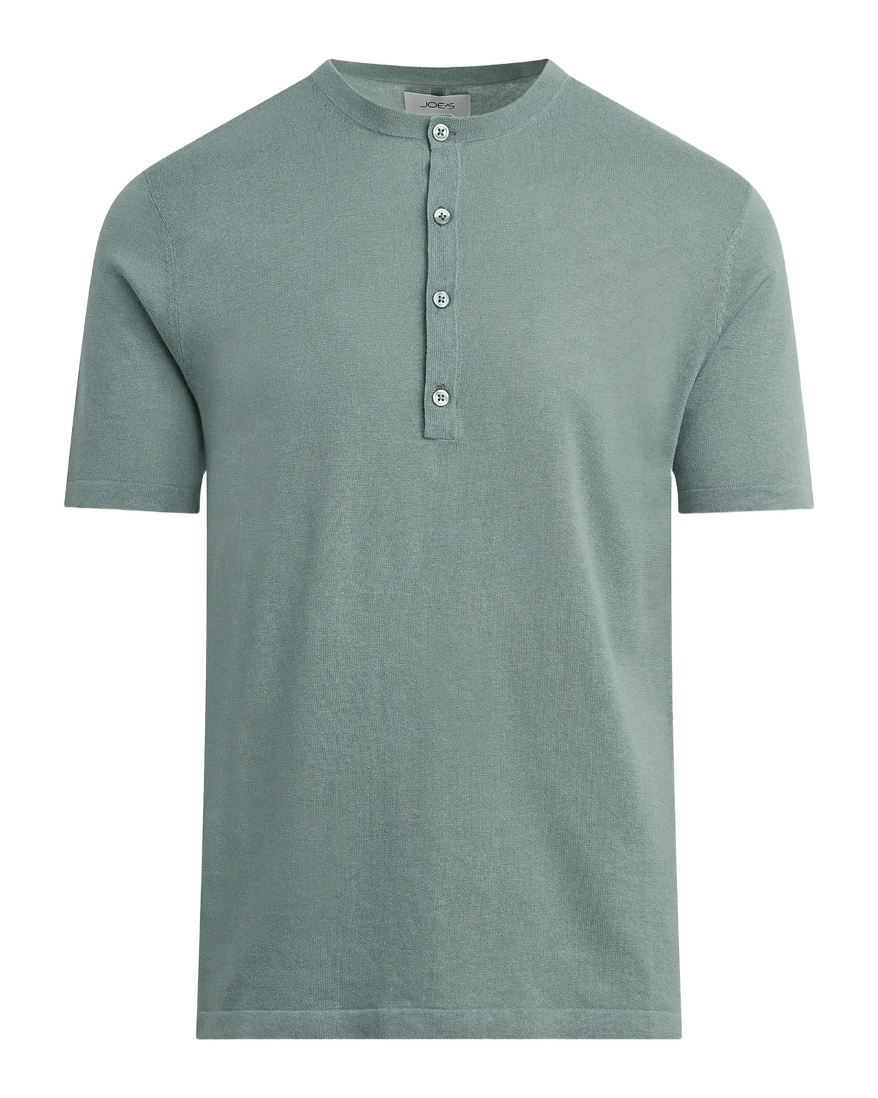 Joe's Jeans Men's Linen and Cotton Solid Henley T-Shirt