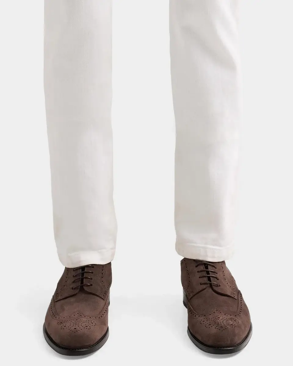 Kiton Men's Wingtip Suede Oxfords | Thumbnail 2 Kiton Men's Wingtip Suede Oxfords | Thumbnail 2