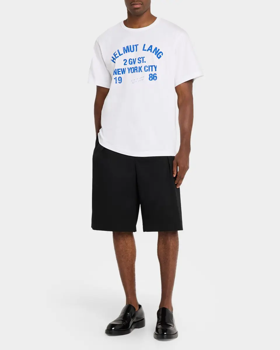 Helmut Lang Men's Varsity Logo Cotton T-Shirt | Thumbnail 2 Helmut Lang Men's Varsity Logo Cotton T-Shirt | Thumbnail 2