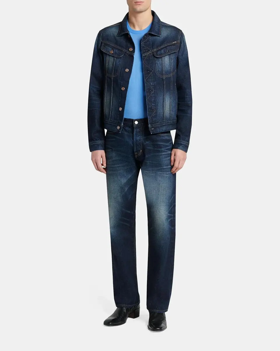Tom Ford Men's Fine Merino Wool Crewneck Sweater | Thumbnail 2 Tom Ford Men's Fine Merino Wool Crewneck Sweater | Thumbnail 2