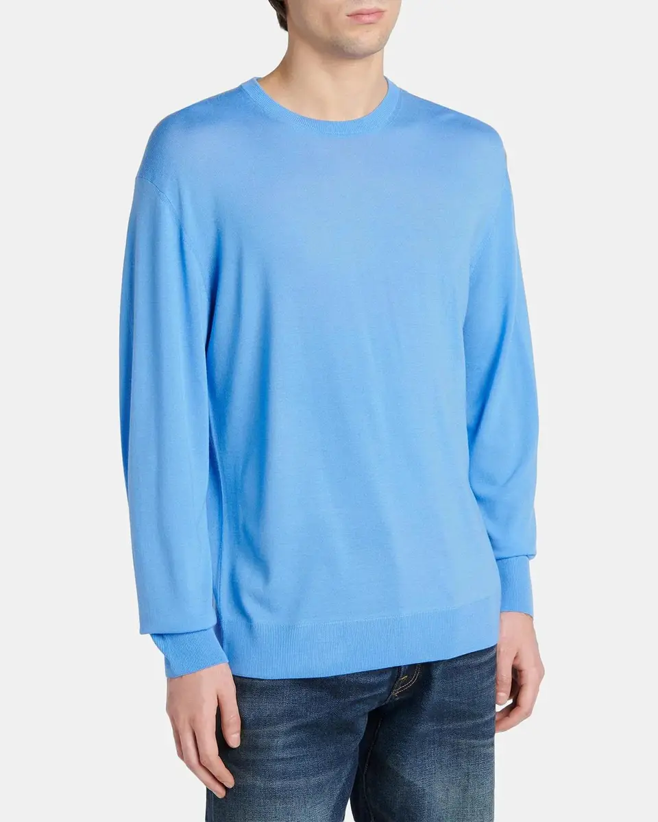 Tom Ford Men's Fine Merino Wool Crewneck Sweater | Thumbnail 4 Tom Ford Men's Fine Merino Wool Crewneck Sweater | Thumbnail 4