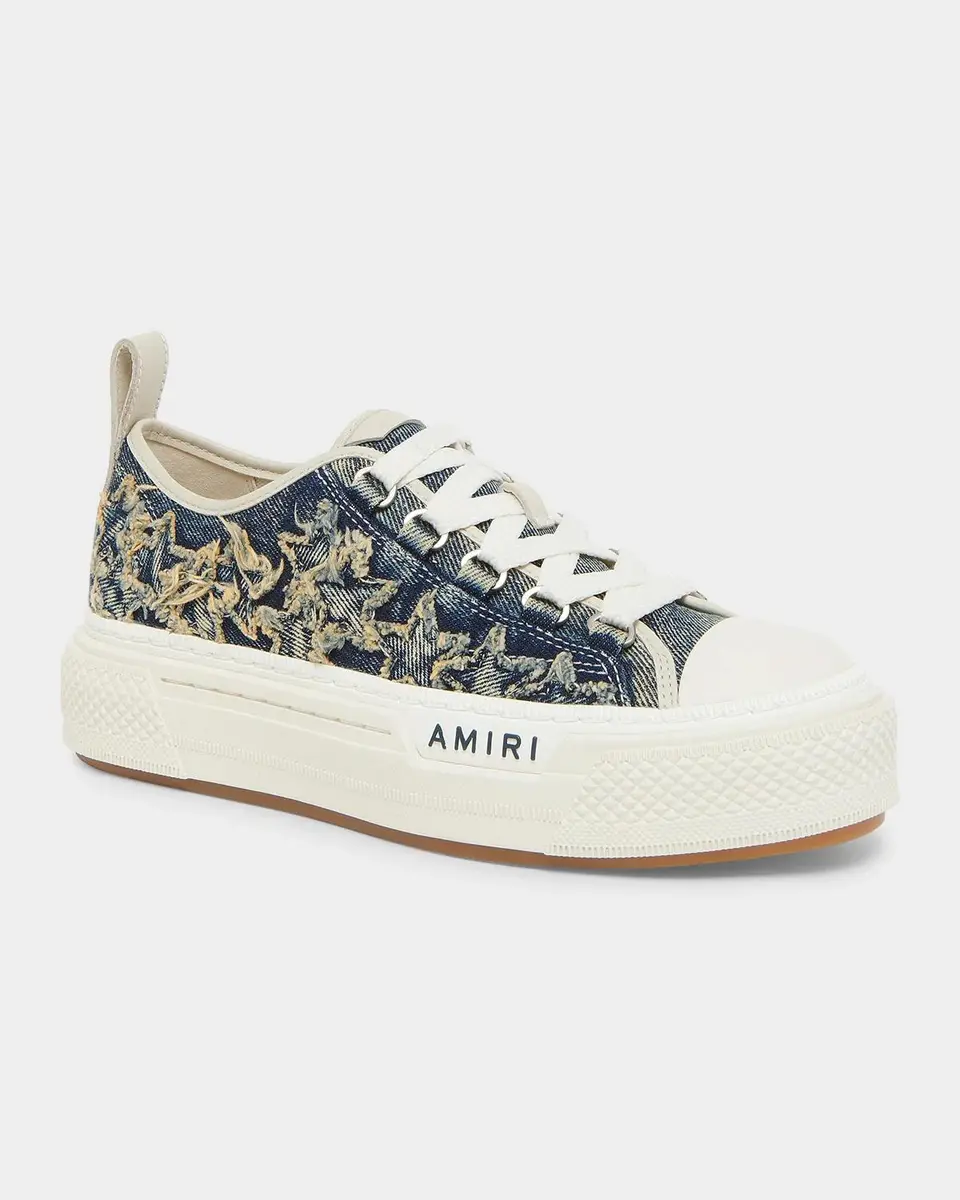 AMIRI Court Denim Low-Top Sneakers | Thumbnail 5