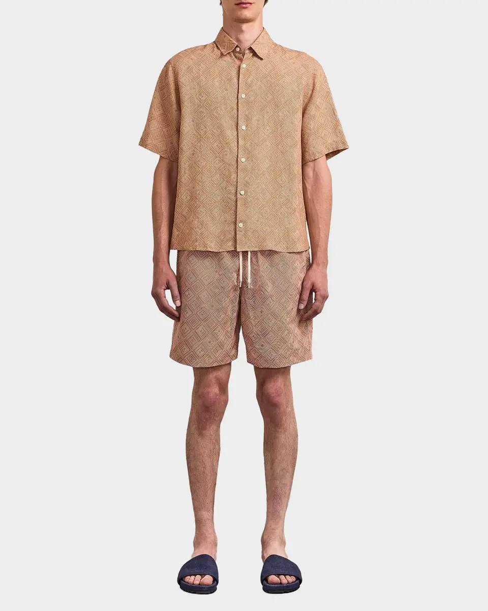 Frescobol Carioca Men's Castro Angra Madeira-Print Linen Button-Front Shirt | Thumbnail 2 Frescobol Carioca Men's Castro Angra Madeira-Print Linen Button-Front Shirt | Thumbnail 2