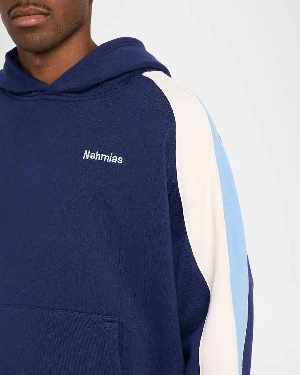 Nahmias Men's Ollie Colorblocked Cotton Hoodie | Thumbnail 5 Nahmias Men's Ollie Colorblocked Cotton Hoodie | Thumbnail 5