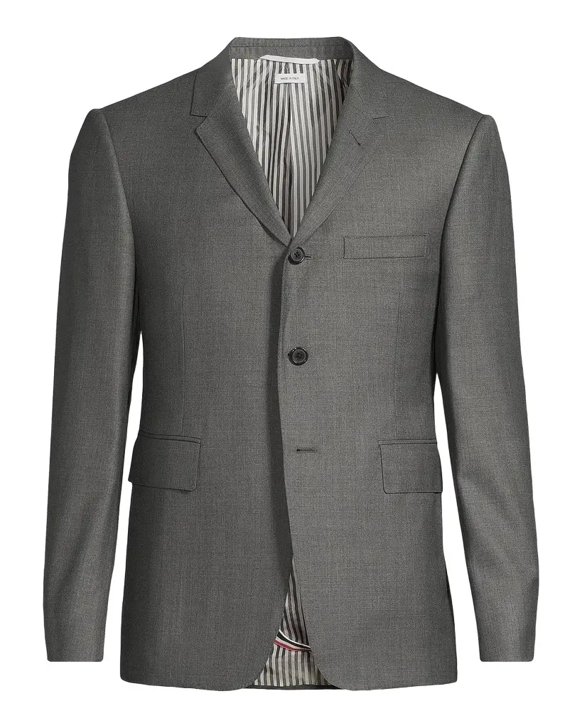 Thom Browne Men's Classic Wool Super 120S Wool Sport Jacket