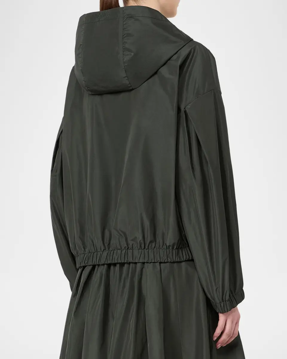 Max Mara Water-Repellent Taffeta Hooded Jacket | Thumbnail 3