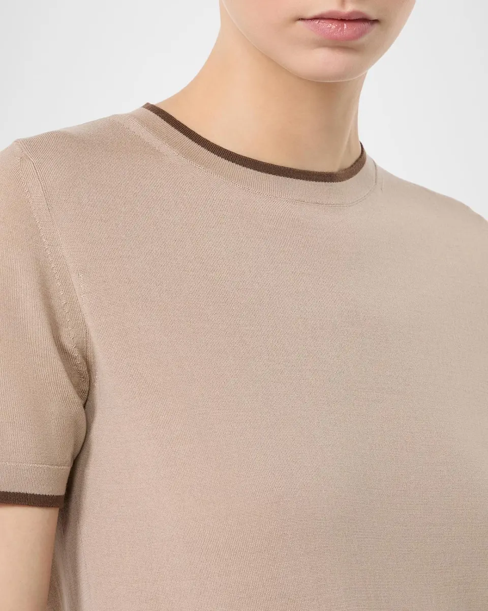 Max Mara Crewneck Contrast-Trim Wool Sweater | Thumbnail 5 Max Mara Crewneck Contrast-Trim Wool Sweater | Thumbnail 5
