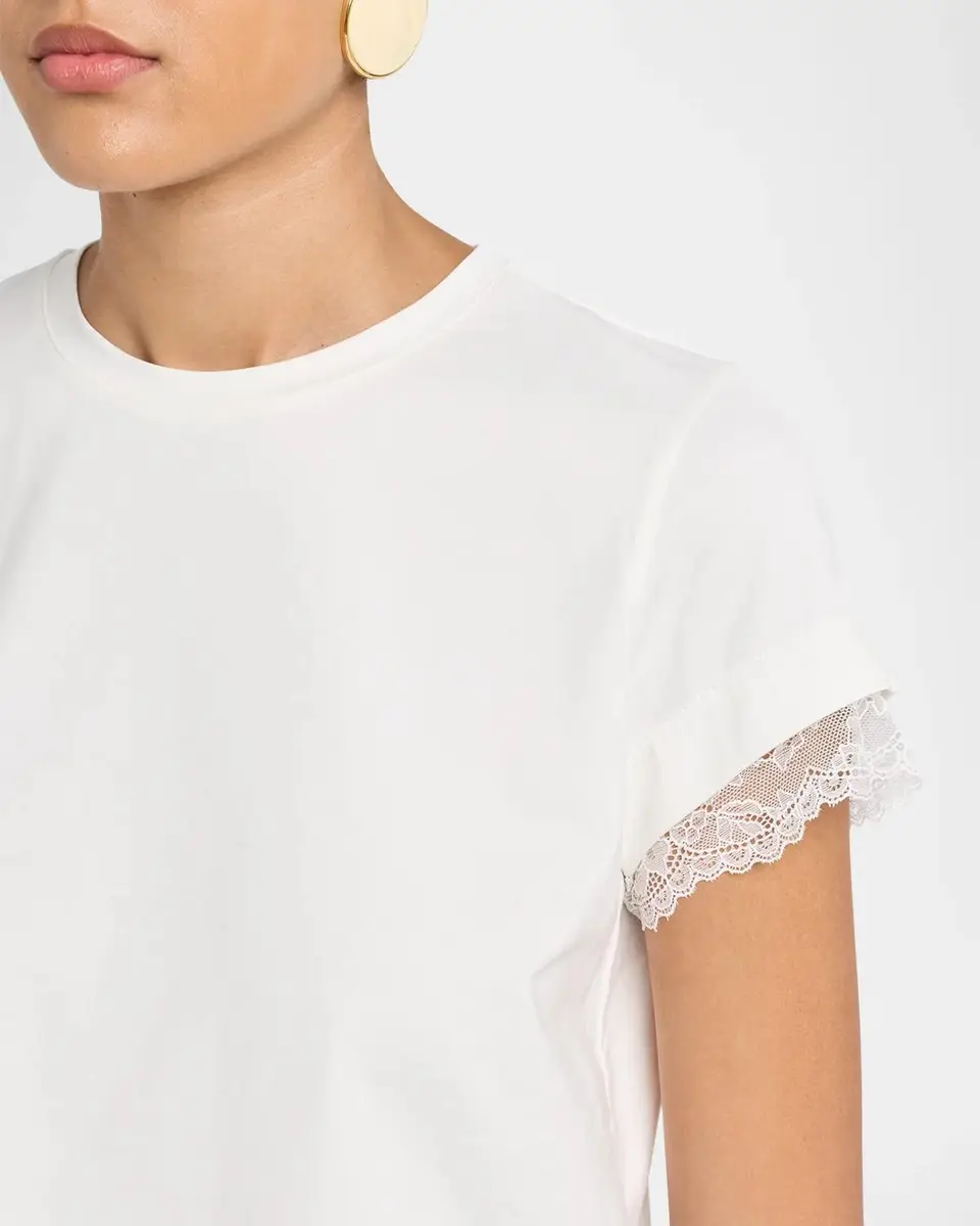 Generation Love Christella Lace-Trim T-Shirt | Thumbnail 5