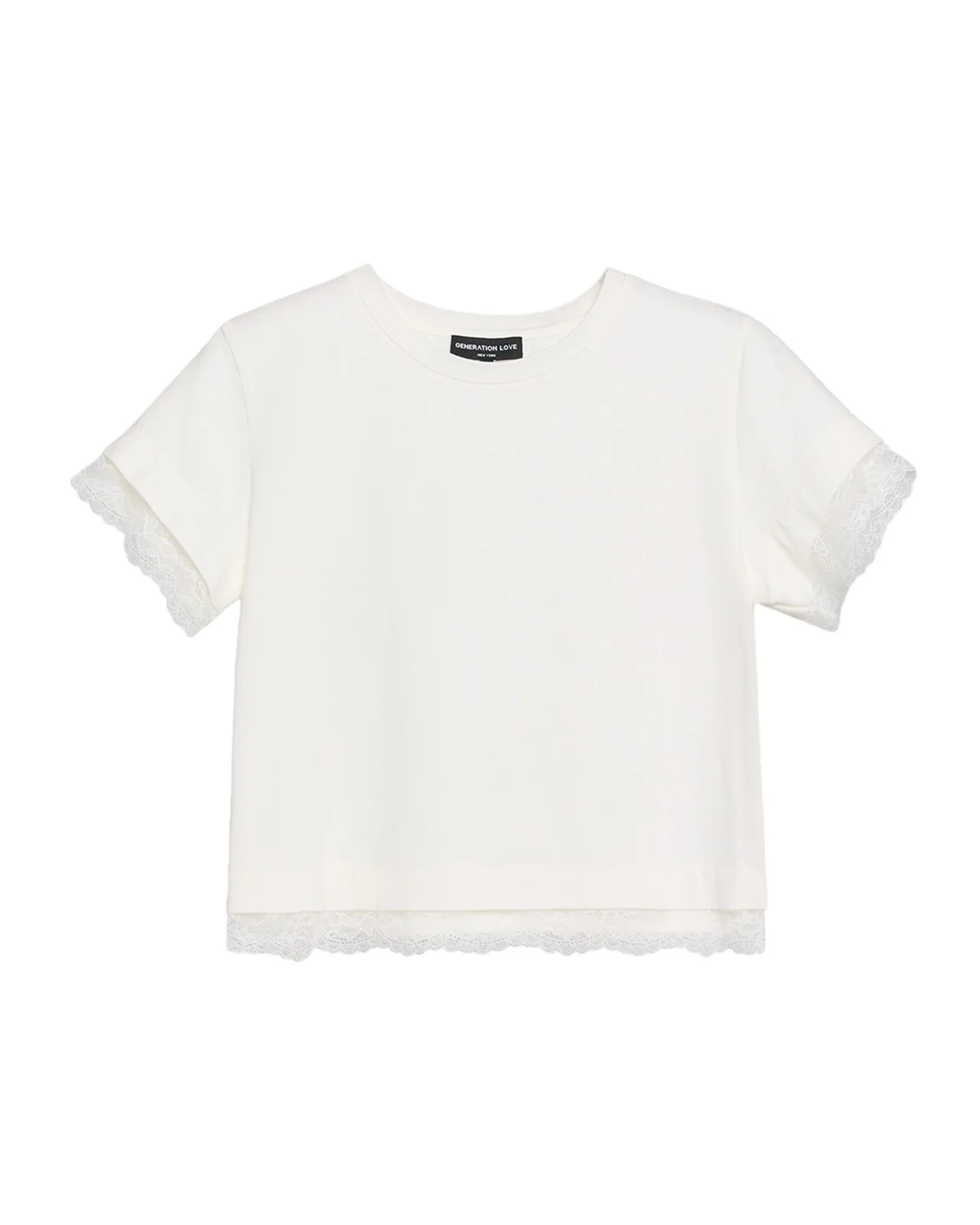 Generation Love Christella Lace-Trim T-Shirt
