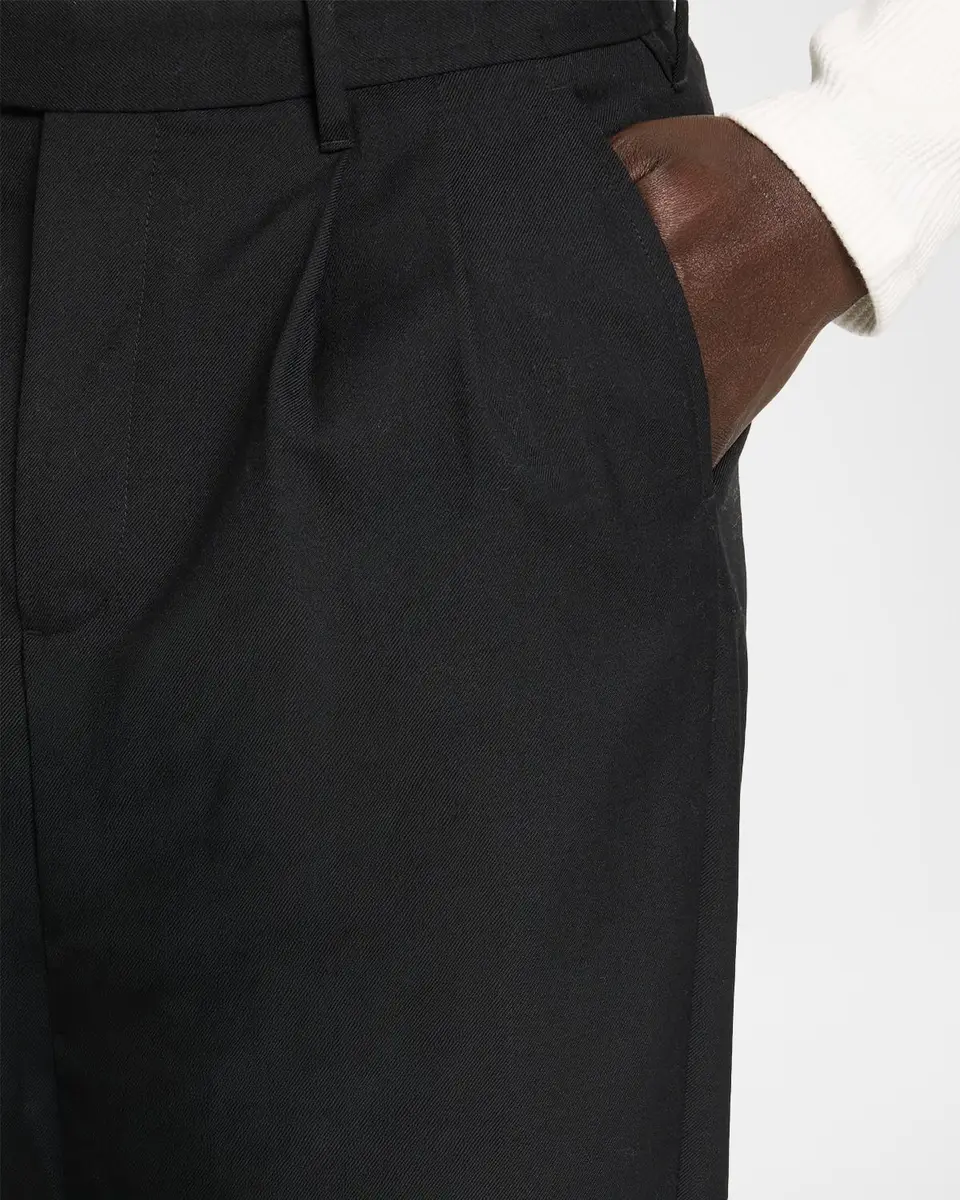 Vince Men's Twill Straight-Leg Pleated Trousers | Thumbnail 5