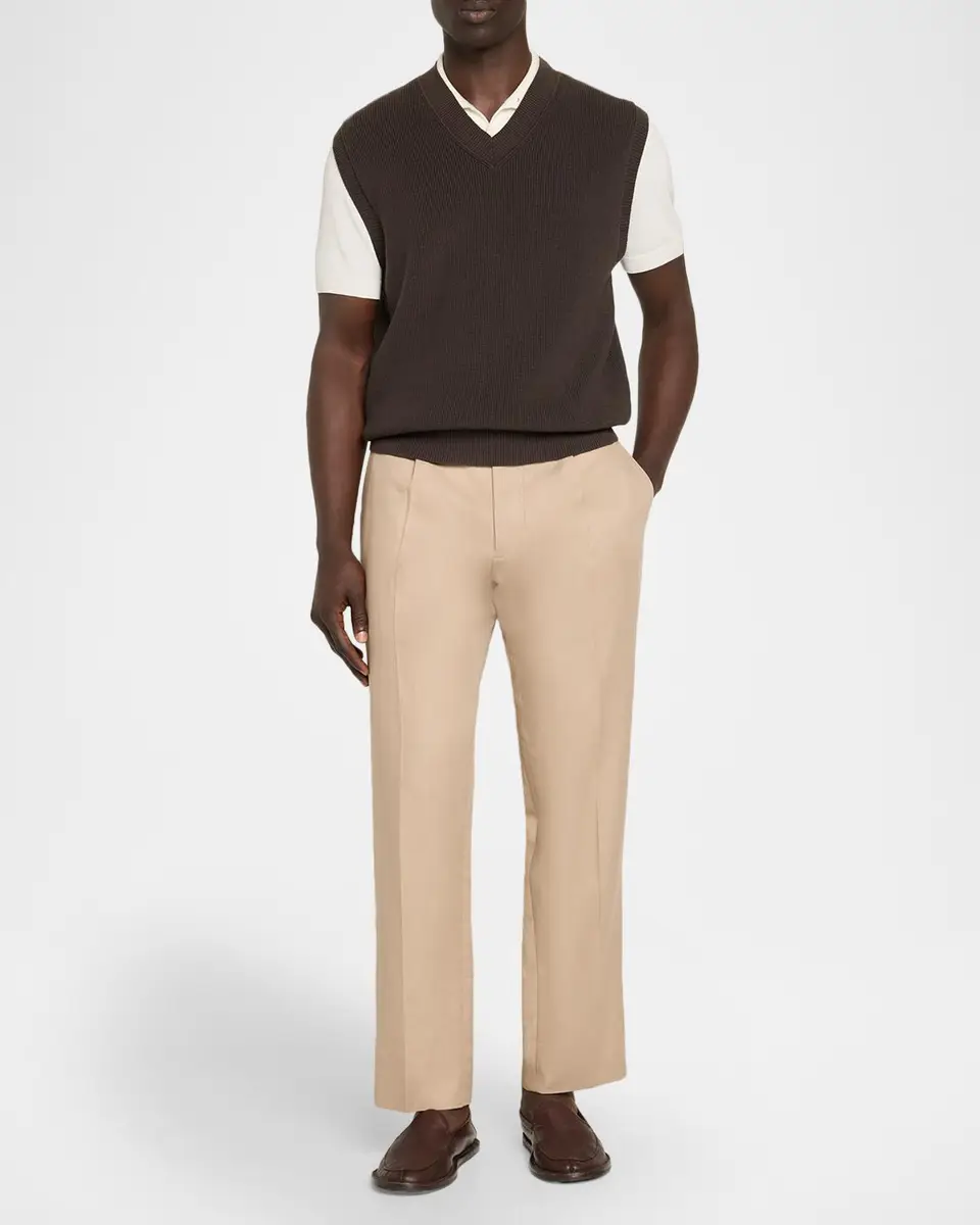 Vince Men's Cotton Rib-Knit Vest | Thumbnail 2 Vince Men's Cotton Rib-Knit Vest | Thumbnail 2