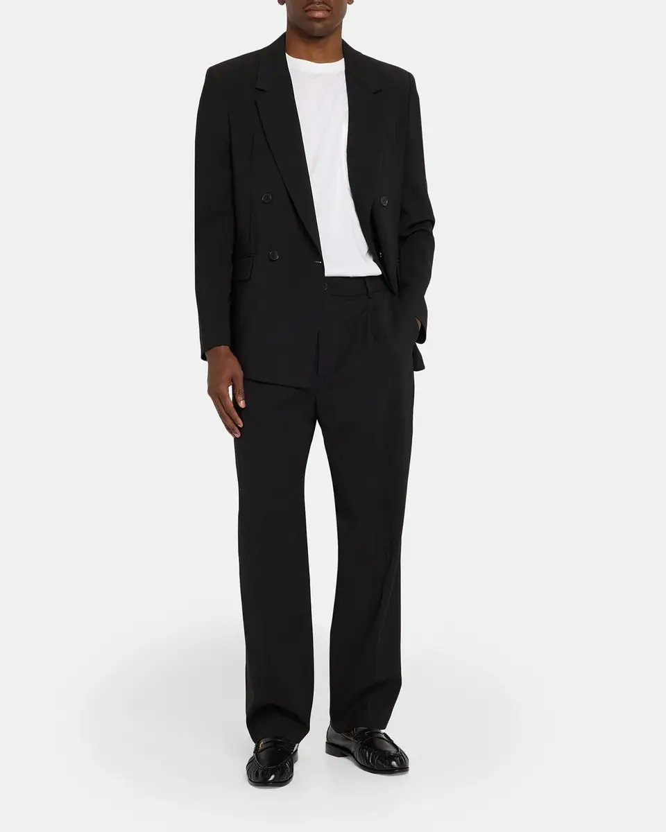 Frame Men's Tropical Wool Pleated Trousers | Thumbnail 2 Frame Men's Tropical Wool Pleated Trousers | Thumbnail 2