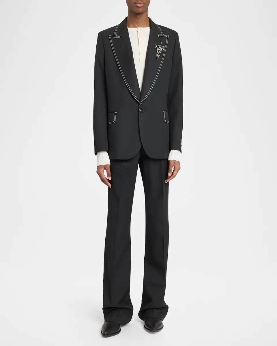 AMIRI Men's Western Lasso-Pin Single-Breasted Blazer | Thumbnail 2 AMIRI Men's Western Lasso-Pin Single-Breasted Blazer | Thumbnail 2