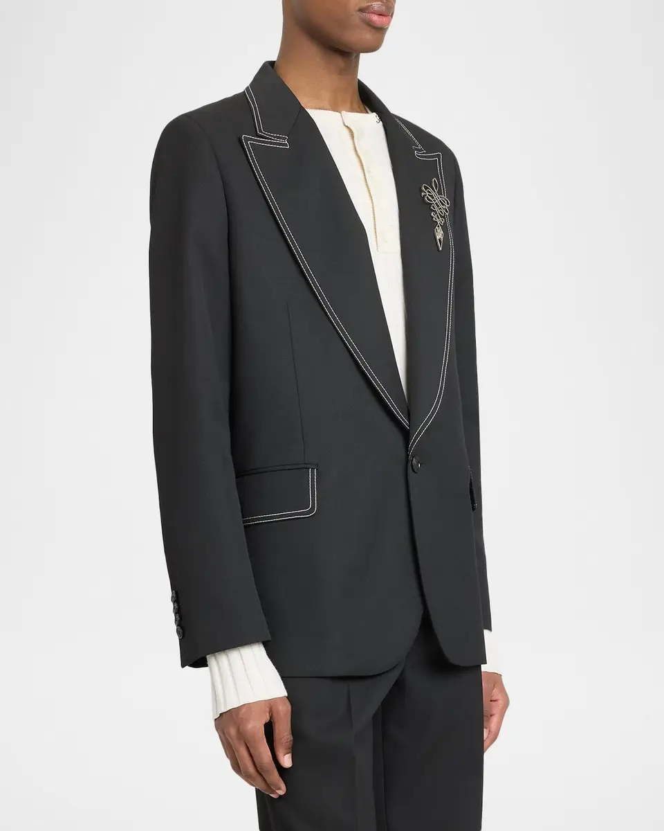 AMIRI Men's Western Lasso-Pin Single-Breasted Blazer | Thumbnail 4 AMIRI Men's Western Lasso-Pin Single-Breasted Blazer | Thumbnail 4