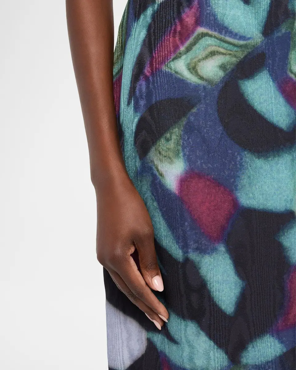 Dries Van Noten Layered Moire Midi Skirt | Thumbnail 5 Dries Van Noten Layered Moire Midi Skirt | Thumbnail 5