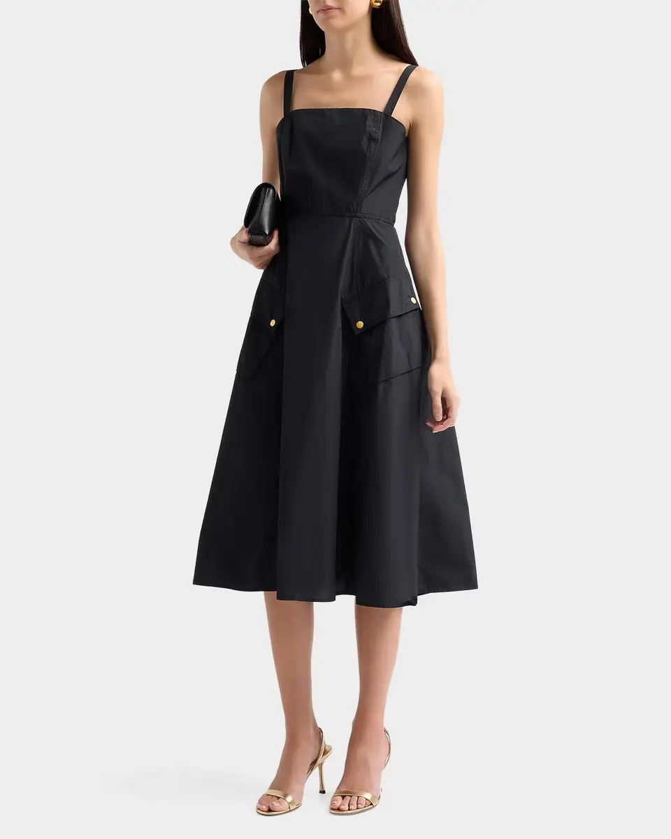 L'Agence Ayela A-Line Midi Dress | Thumbnail 4 L'Agence Ayela A-Line Midi Dress | Thumbnail 4