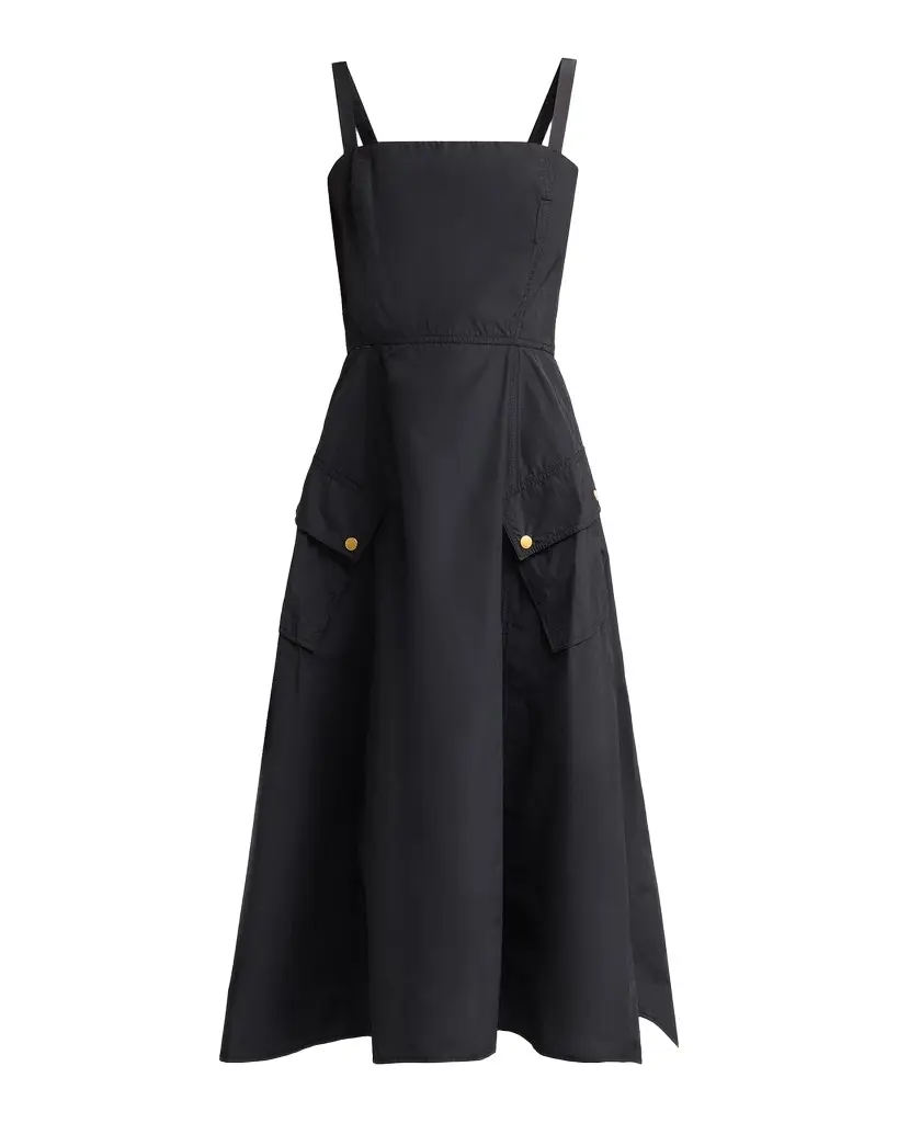L'Agence Ayela A-Line Midi Dress