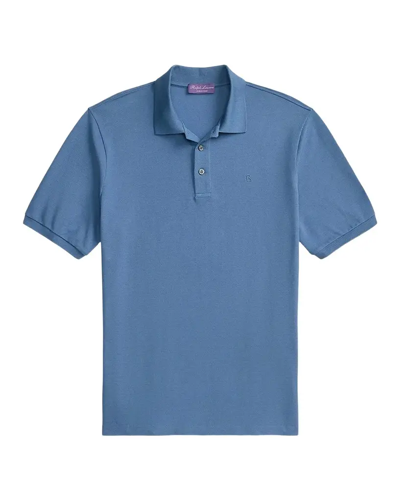 Ralph Lauren Men's Cashmere-Blend Polo Shirt | Image 1 Ralph Lauren Men's Cashmere-Blend Polo Shirt | Image 1