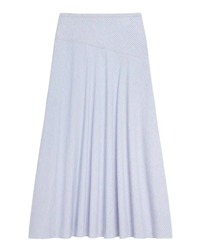 Theory Striped Cotton-Blend Maxi Skirt | Image 1 Theory Striped Cotton-Blend Maxi Skirt | Image 1