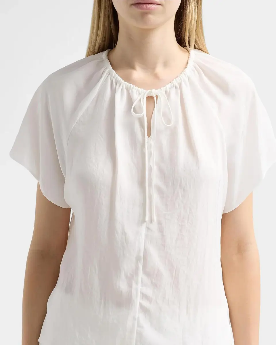 Theory Draped Front-Tie Blouse | Thumbnail 5 Theory Draped Front-Tie Blouse | Thumbnail 5