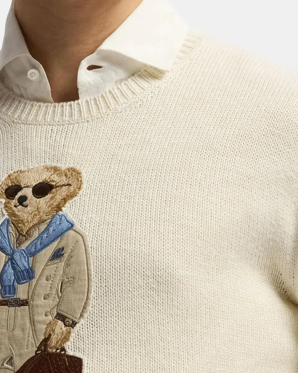 Ralph Lauren Purple Label Men's Polo Bear Silk-Linen Sweater | Thumbnail 5