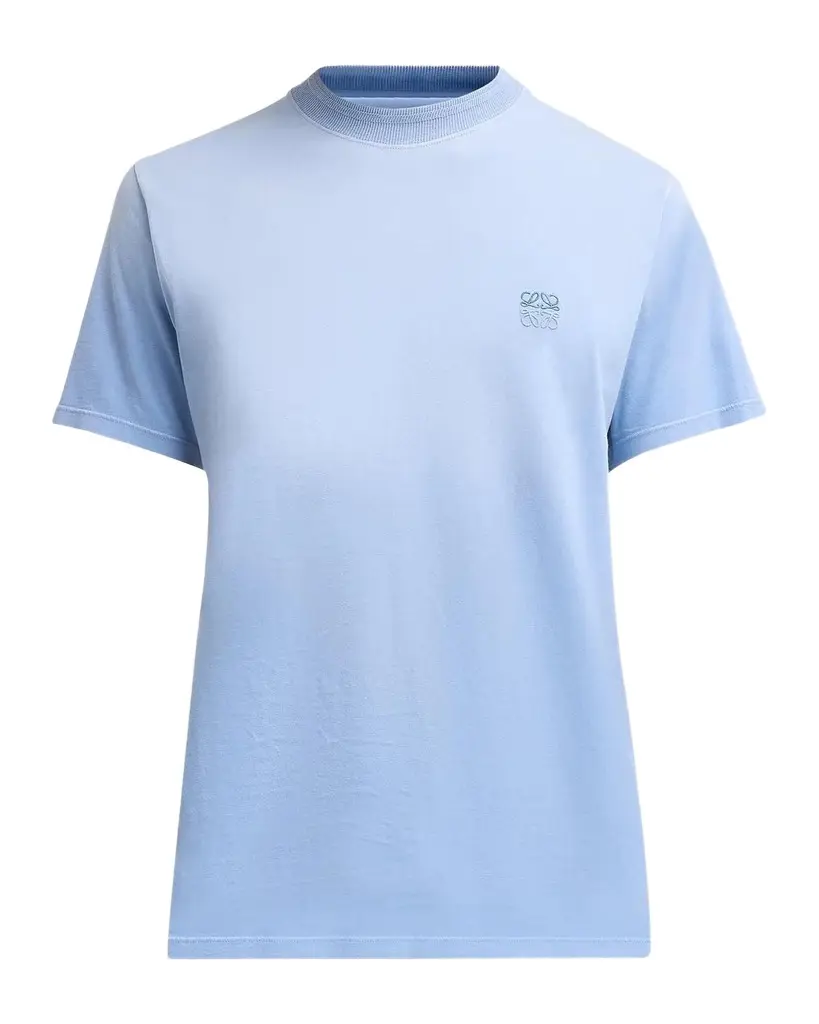 LOEWE Men's Faded Degrade-Anagram Crewneck T-Shirt | Image 1 LOEWE Men's Faded Degrade-Anagram Crewneck T-Shirt | Image 1