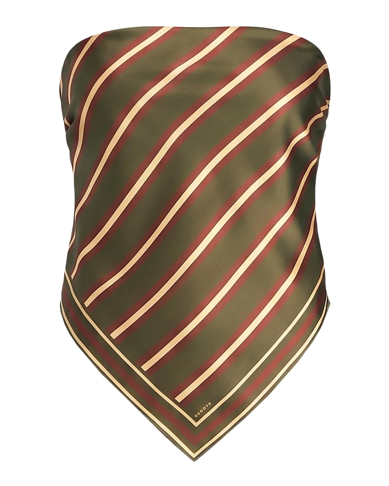 Hark Satin Scarf Top Hark Satin Scarf Top