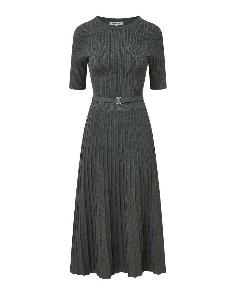 Veronica Beard Elthea Belted Midi Knit Dress | Image 1 Veronica Beard Elthea Belted Midi Knit Dress | Image 1